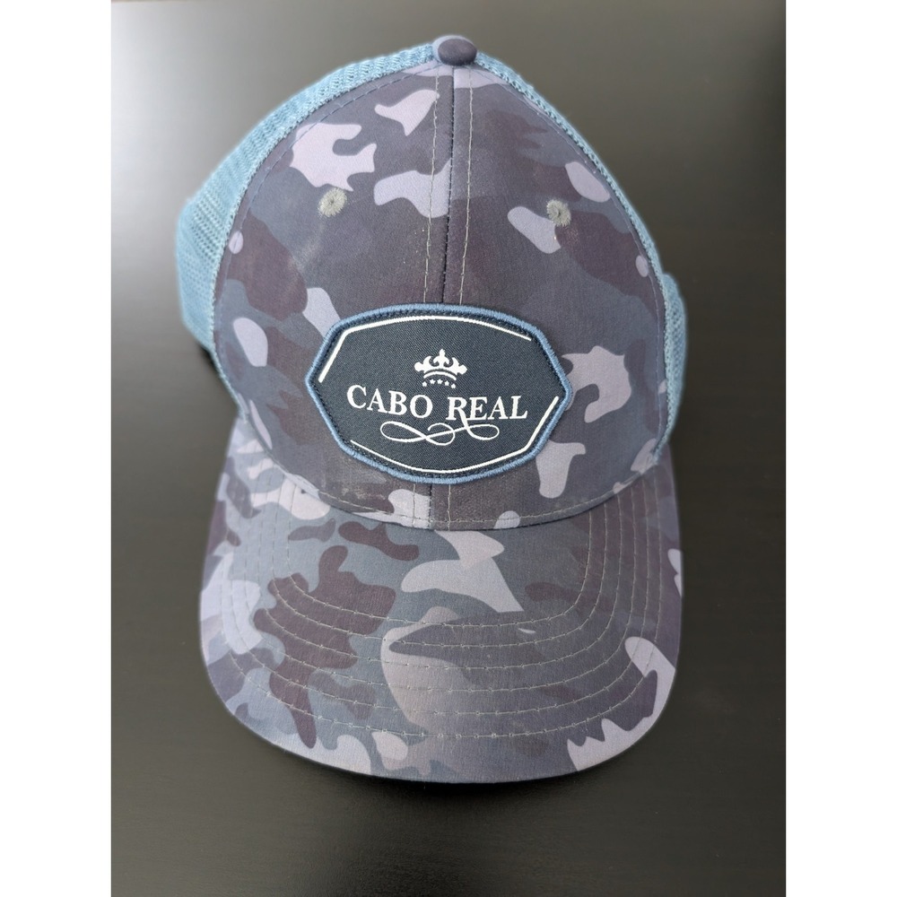 Cabo Real Snapback‎ Trucker Hat Blue OS Adjustable Embroidered Mesh Back Pukka